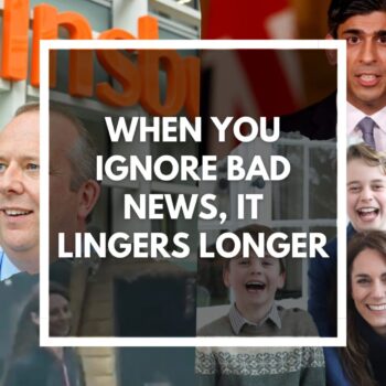 When you ignore bad news, it lingers longer