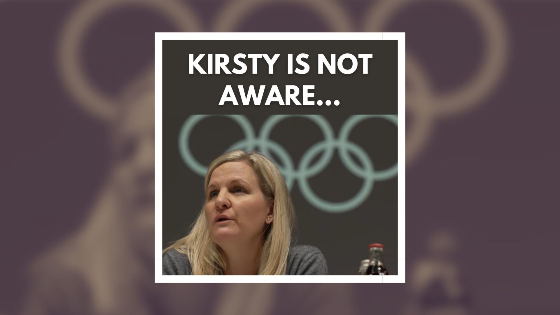 You are currently viewing Kirsty is not aware…