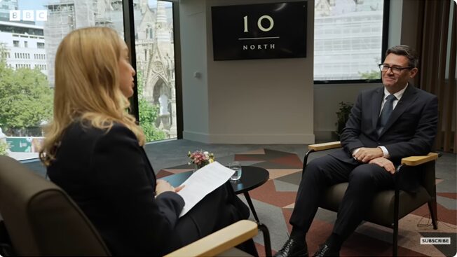Andy Burnham’s first interview with traditional media, in a sit down session with political presenter Laura Kuenssberg.